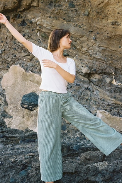 Lucky Clover Linen Pant