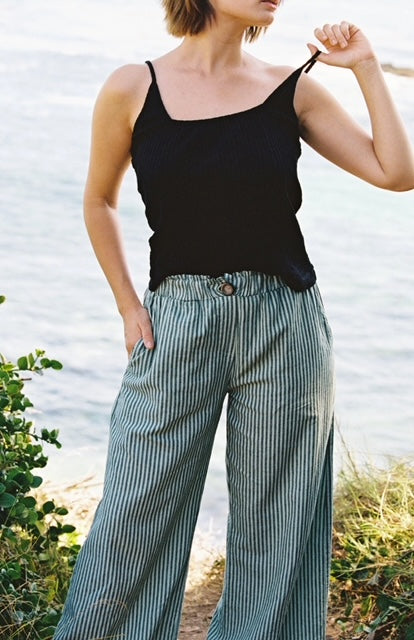 Lucky Clover Linen Pant