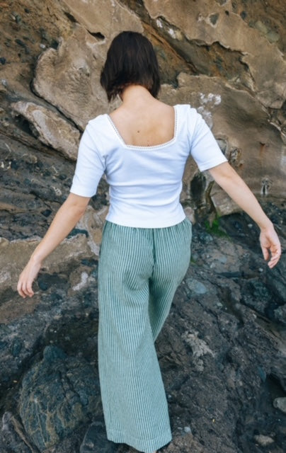 Lucky Clover Linen Pant