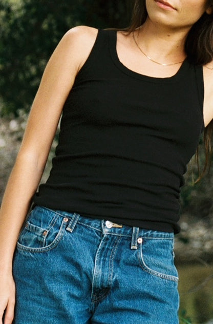 Just Me Ribbed Tank Top
